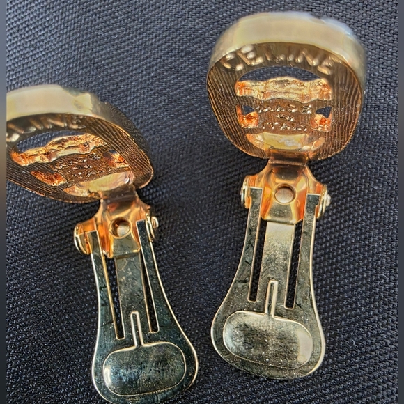 Auth Celine Macadam Triomphe Clip-on Earrings - Picture 5 of 6